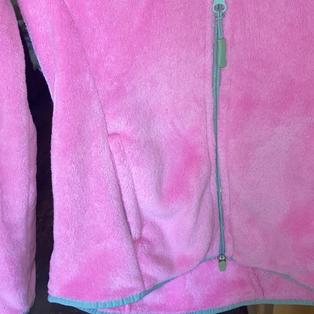 DANSKIN PINK FLUFF JACKET polar fleece jacket used - Picture 7 of 10